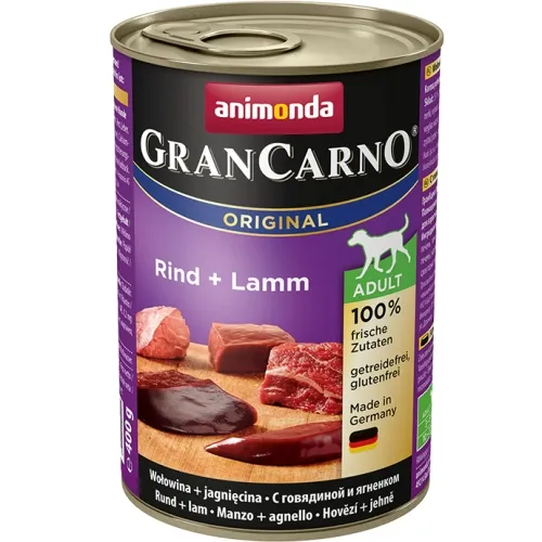 ANIMONDA GranCarno Märg täissööt täiskasvanud koerale, veis+lammas, 400 g