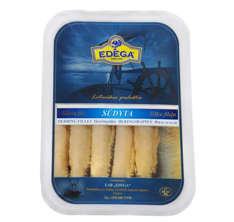Atlandi heeringafilee EDEGA, nahata, soolatud, õlis, 1kg
