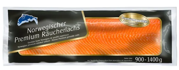 Atlandi lõhefilee viilud, külmsuitsutatud, nahata, glasuurita, vaakumis, külmutatud, ~1kg