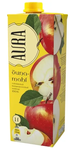 Õunamahl 100%, AURA, 1 L