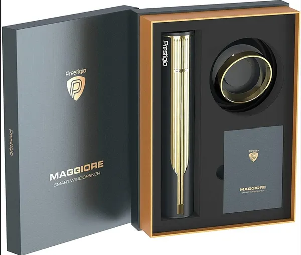 Automaatne veinipudeli avaja PRESTIGIO Maggiore, kuldne