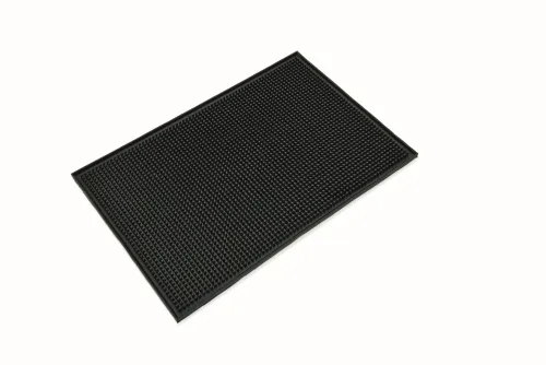 Baarimatt WAS, kummist, must, 45x30x1cm,