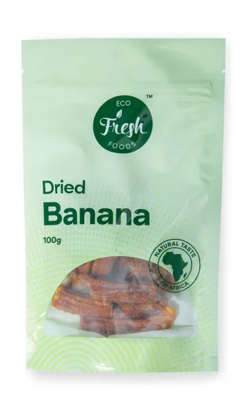 Banaan ECO FRESH kuivatatud, 100g