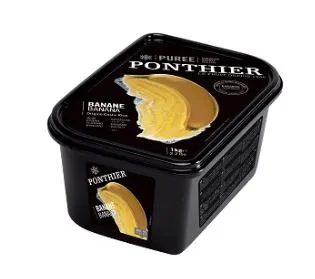 Banaanipüree PONTHIER, külmutatud, lisatud suhkruga, 1 kg
