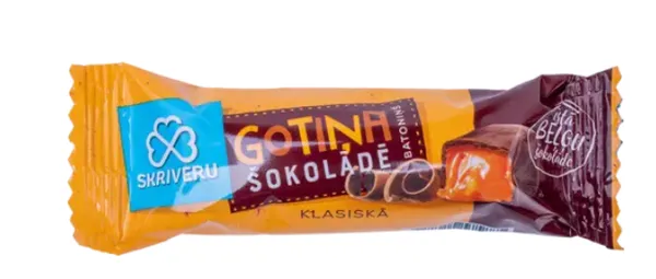 Batoon SKRIVERU GOTINA, lehmakomm, šokolaad, 40g