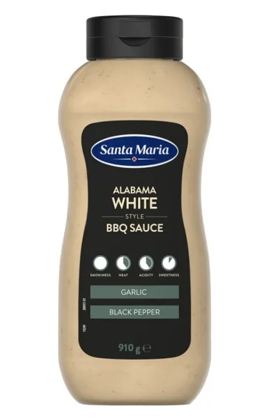 BBQ kaste Alabama White, SANTA MARIA, küüslaugu ja musta pipraga, 910 g