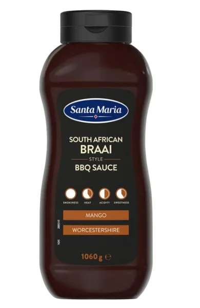 BBQ kaste South African Braai, SANTA MARIA, mango ja Worcester kastmega, 1060 g
