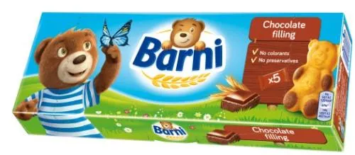 Biskviitküpsised šokolaaditäidisega Barni 150g