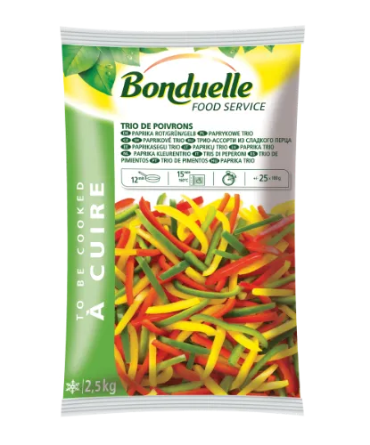 BONDUELLE Külmutatud paprika segu Trio, 2,5 kg