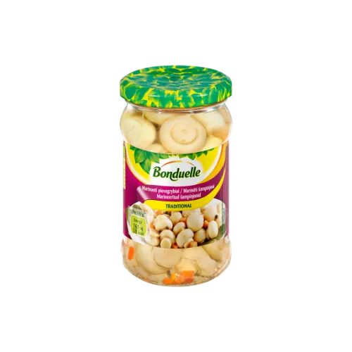 BONDUELLE Traditsioonilised marineeritud šampinjonid 580 ml / 540 g / 290 g