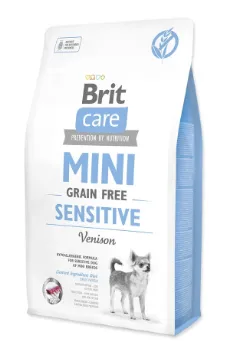 BRIT CARE, Kuivtoit täiskasvanud koerale,väikest kasvu,Sensitive, hirvega, 2 kg