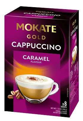 Cappuccino MOKATE GOLD kohvijook karamellimaitseline 12.5g x 8