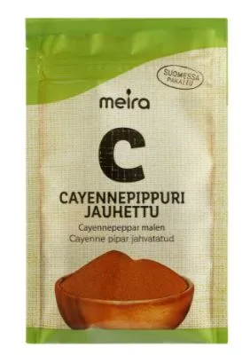 Cayenne pipar MEIRA jahvatatud 22g