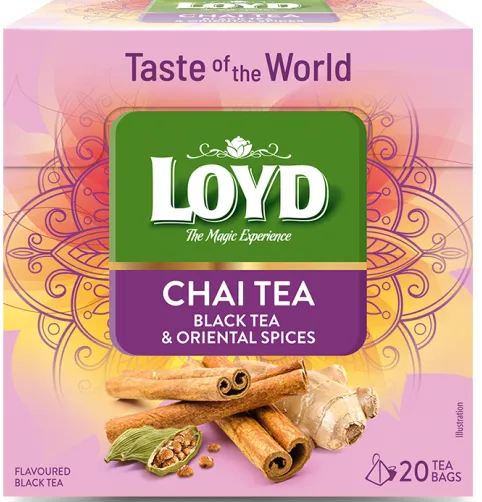 Chai tee LOYD 20 x 1.8g Tea Of The World, püramiid kotis
