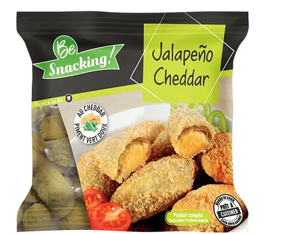 Cheddari- jalapeno suupiste, 25-40g, paneeritud, IQF, külmutatud, 750g