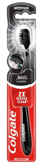 Zobu birste COLGATE 360 Black Medium