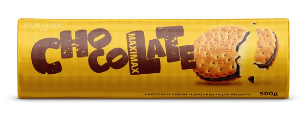 CORNELLIS Küpsised Maximax, šokolaadimaitselise täidisega, 500 g