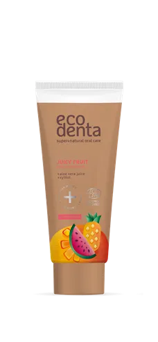 COSMOS orgaaniline ECODENTA Juicy fruit laste hambapasta, 75ml