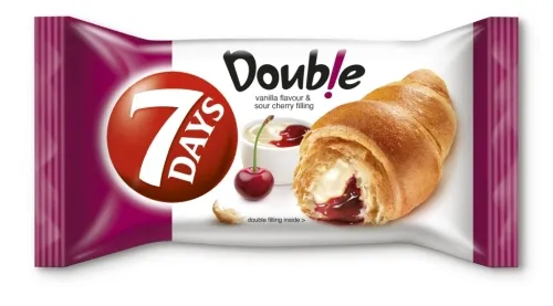 Croissant 7 DAYS, Double, vanilje-murelitäidisega, 60g