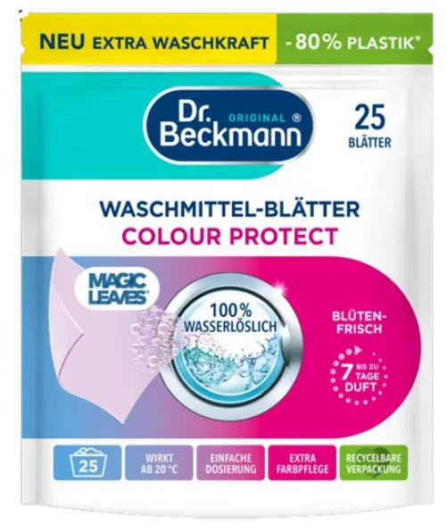 Pesuvahendi lehed Magic Leaves Color, DR. BECKMANN, 25 tk
