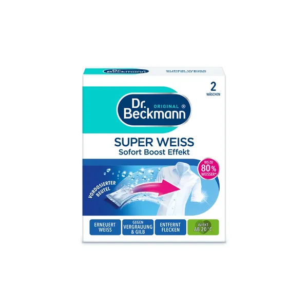 Veļas balināšanas paciņas DR. BECKMANN Super White, 40gx2gab