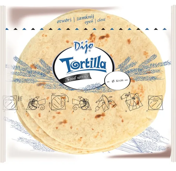 Durumnisujahu tortilla DIJO 32cm 18tk 1,8kg