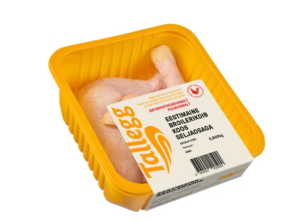 Eestimaine broilerikoib TALLEGG, koos seljaosaga, jahutatud, ~800g