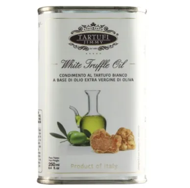 Neapstrādāta augstāka labuma olīveļļa TARTUFI JIMMY ar baltajām trifelēm, 250ml
