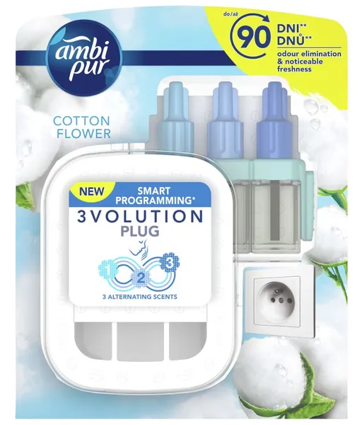 Elektriline õhuvärskendaja AMBI PUR 3Vol Cotton SK, 20ml