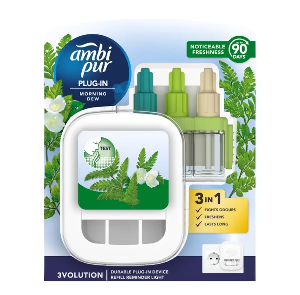 Elektriline õhuvärskendaja AMBI PUR 3Vol Morning Dew SK, 20ml