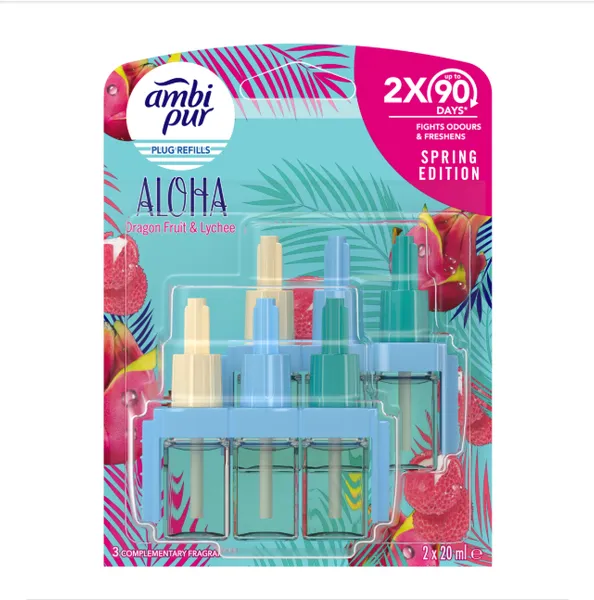Elektrilise õhuvärskendaja täide  AMBI PUR 3Vol Aloha, 2x20ml