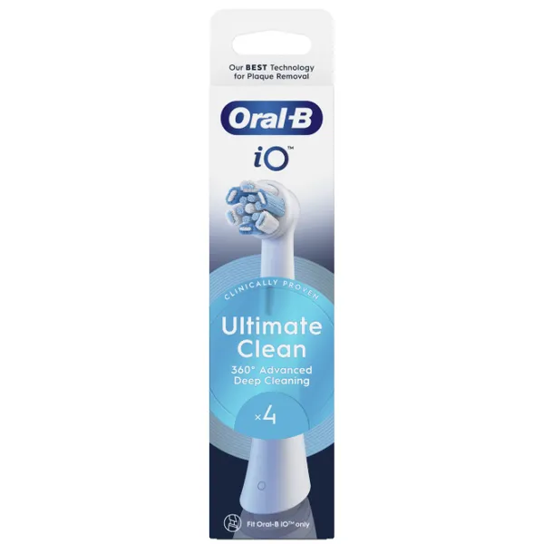 Elektrilise hambaharja varutotsikud ORAL-B iO Ultimate Clean, White, 4tk