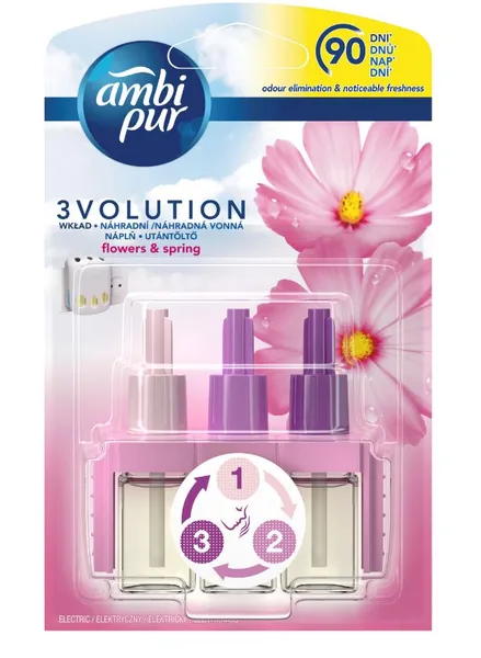 Elektrilise õhuvärskendaja täide AMBI PUR 3vol Flowers&Spring, 20ml
