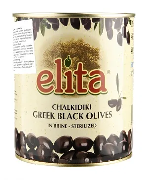 ELITA, Oliivid, mustad, kividega, suurus L, 420g/200g
