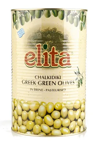 ELITA Oliivid, roheline, kivideta, suurus L, 4,1 kg / 2 kg