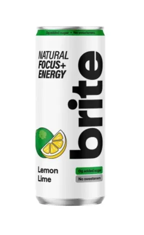 Energiajook BRITE, sidruni ja laimi maitsega, gaseeritud, purk, 330ml