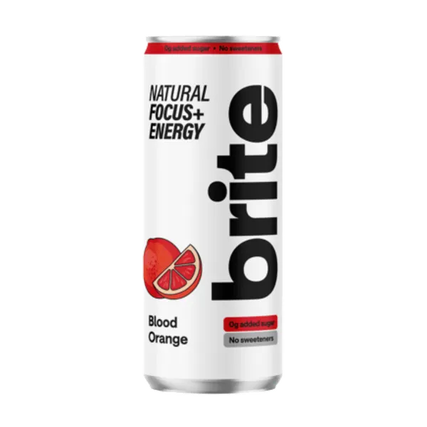 Energiajook BRITE, veriapelsini maitsega, gaseeritud, purk, 330ml