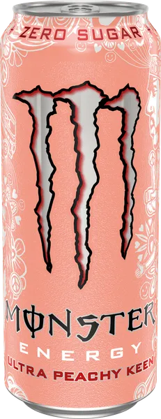 Enerģijas dzēriens MONSTER Ultra Peachy Keen Zero Sugar, bundžā, 0.5l (DEP)