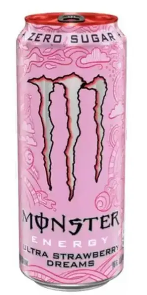 Enerģijas dzēriens MONSTER Ultra Strawberry Dreams, bundžā, 0.5l (DEP)