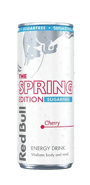 Energiajook RED BULL, Spring Edition, Cherry, suhkruvaba, 0,25 L, purk