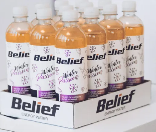 Energiavesi BELIEF, passionimaitseline, 530ml, PET