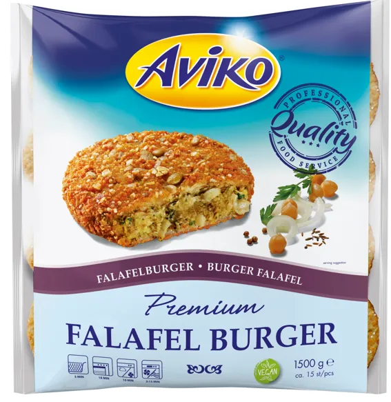 Falafel burger AVIKO, külmutatud 15tk/ 1,5kg