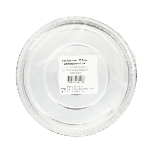 Fooliumist ahjuvorm D 23,5 cm, 4 tk, ümmargune