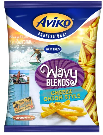 Friikartulid AVIKO Wavy Blends Cheezz&OnionStyle, külmutatud 2,5 kg