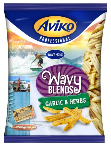 Friikartulid AVIKO Wavy Blends Garlic&Herbs, külmutatud 2,5 kg