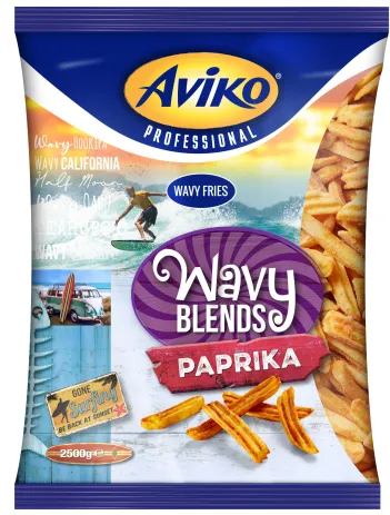 Friikartulid AVIKO Wavy Blends Paprika, külmutatud 2,5 kg