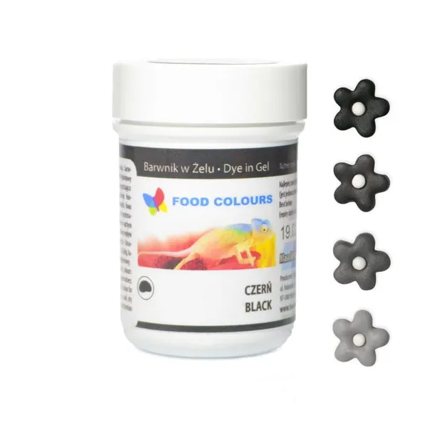 Geel-toiduvärv must, 35g