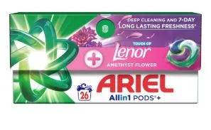 Geelkapslid ARIEL Amethyst Flower, 26 pesukorda