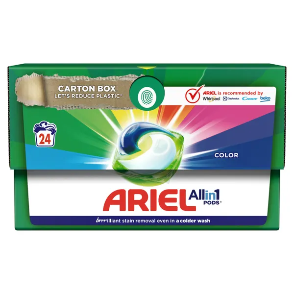 Geelkapslid ARIEL Color, 24 pesukorda