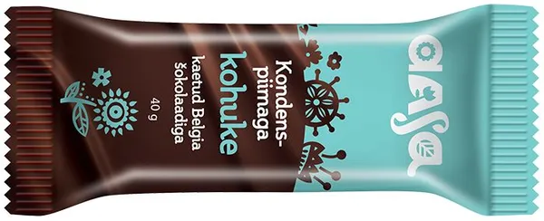 Glasuurkohuke AASA, belgia šokolaadiga kaetud, kondentspiimaga, 22%, 40g